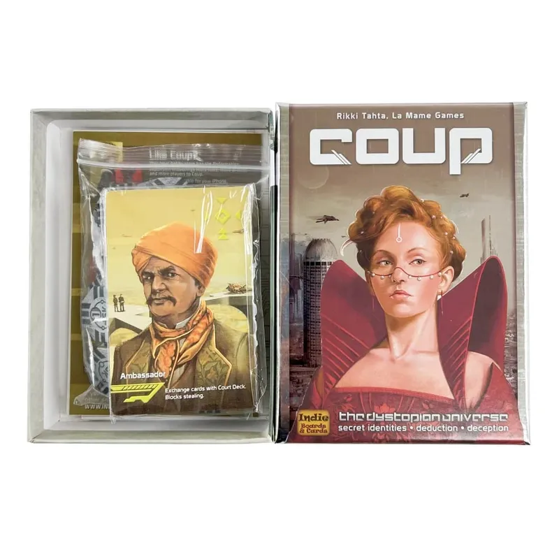 Coup Board Game Fast Fun Bluffing Party Game for 2-6 Players Perfect for Family Card Game Night Friends