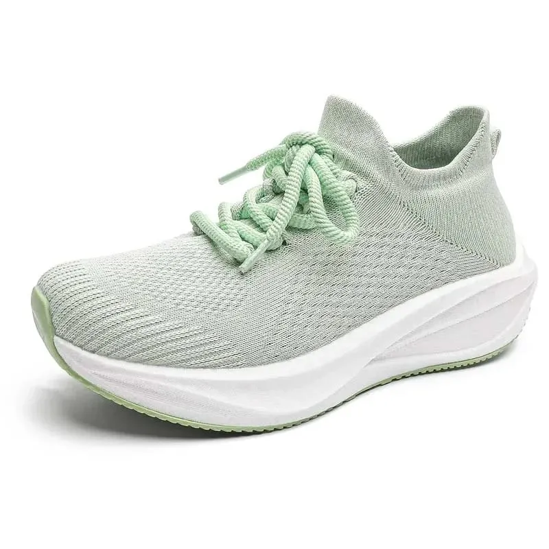 Men Women Summer Mesh Walking Shoes Breathable Lightweight Sock Sneakers Casual Sports Shoes Large Size Couple Style