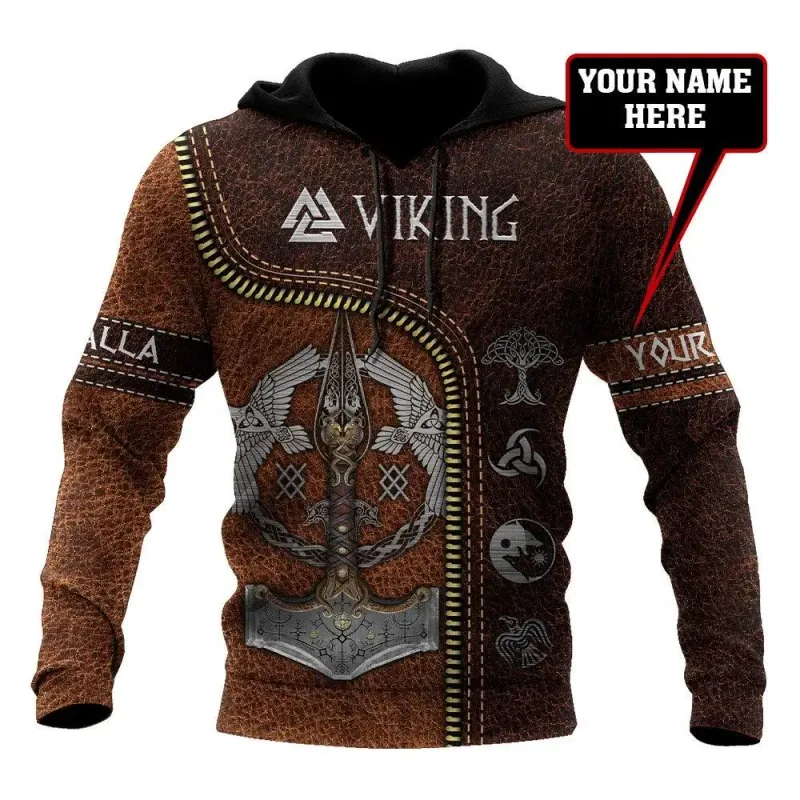 Men's Hooded Sweatshirts Men Vikings Brand Novelty Hoodies and Sweatshirts Fashion Unisex Hoody Oversized Hoodie Leisure New — image 10
