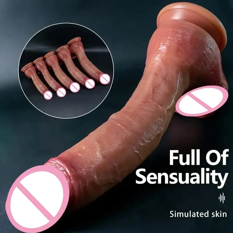 Huge Realistic Dildo Silicone Penis XXL Big Dick Suction Cup Dildos For Women Giant Anal Cock Sex Toys For Women Adult Supplies — image 2
