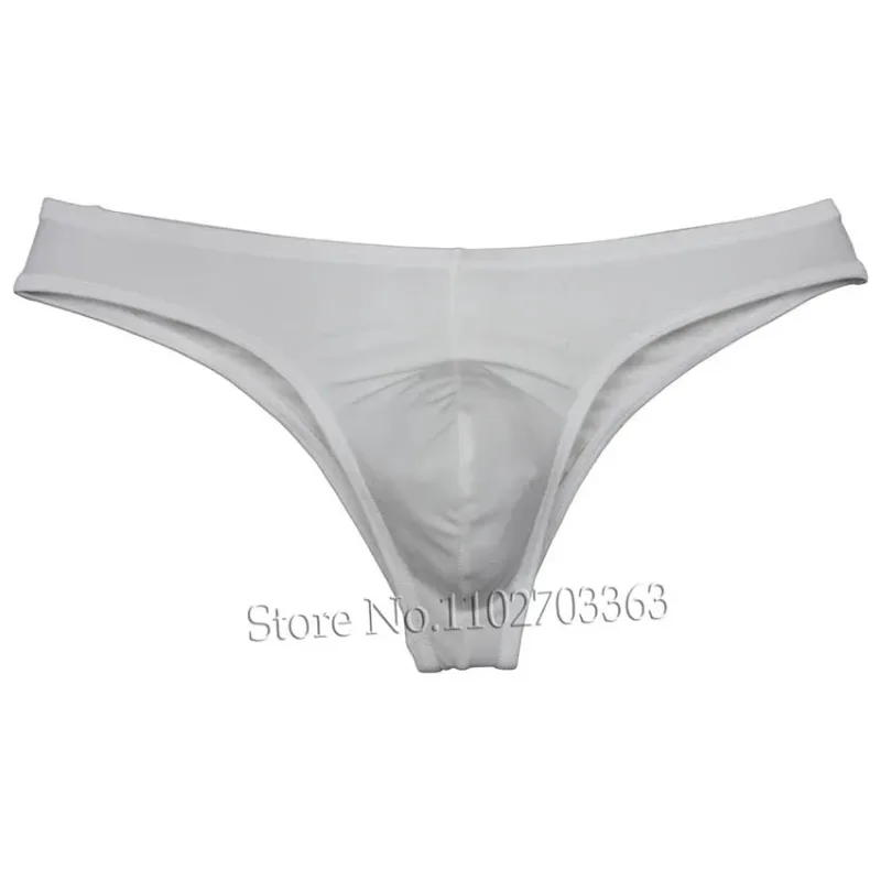 Men's Bikini Briefs Triangle Underwear Pucker Back Micro Briefs Elastic Shiny Summer Low Rise Beach Briefs Sexy Silky Smooth