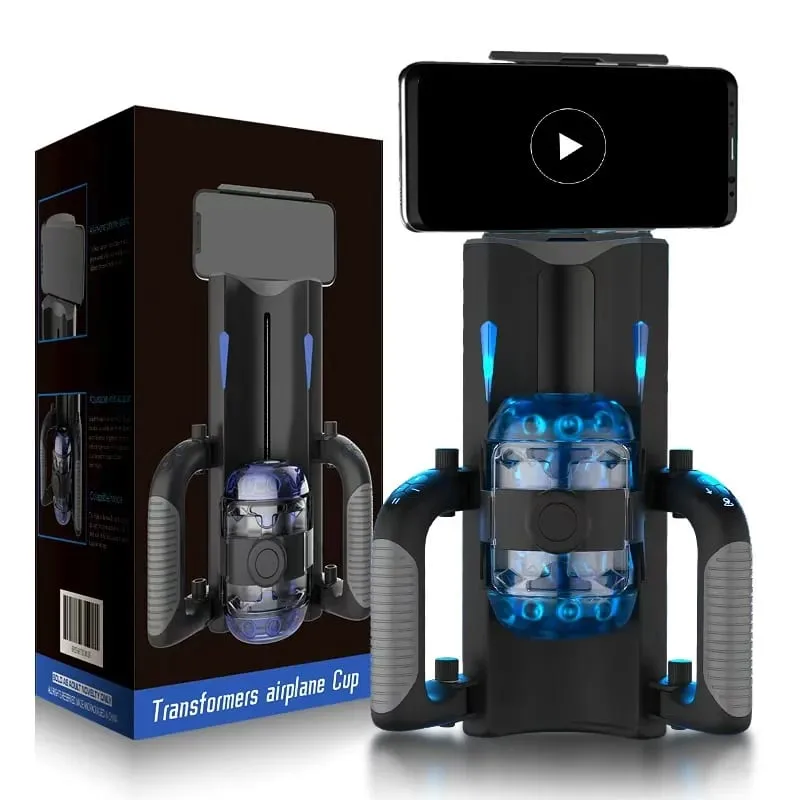 Thrusting High Speed Male Masturbator Machine Automatic Telescopic Masturbation Cup Handsfree Sex Toys for Male Masturbator — image 8