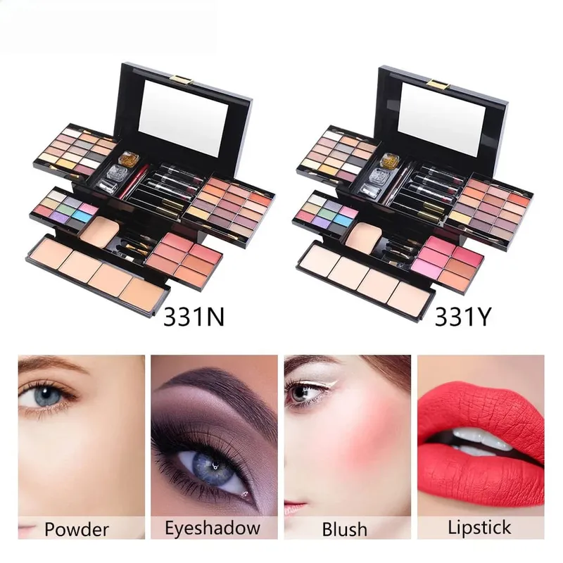 56Pcs Makeup Starter Kit Professional Makeup Set With Makeup Case Holiday Beauty Gift Set Starter Cosmetics Full Kits For Women — image 2
