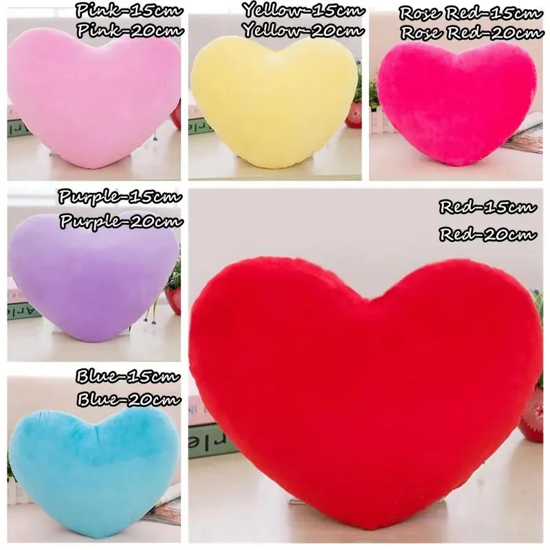 Hot for Birthday Valentines Day Heart Pillow Pillow Heart Shape Soft Pillow