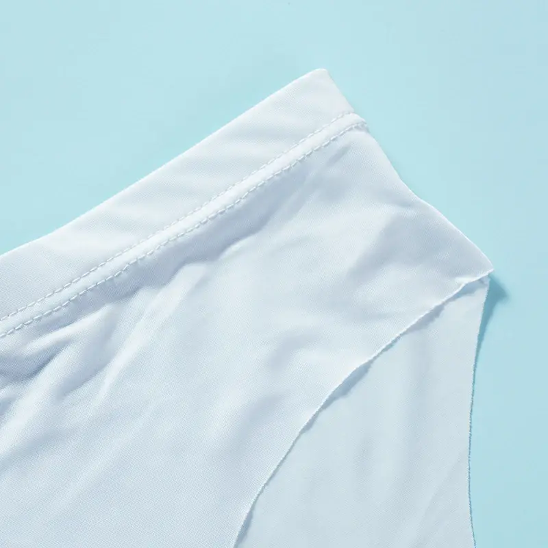 5 pares/lote calcinha ultrafina masculina cuecas de seda gelo verão transparente sem costura sexy de secagem rápida cueca respirável