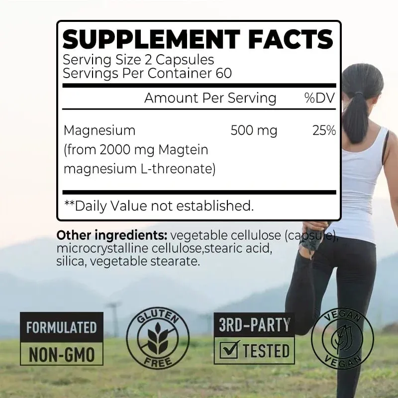 Magnesium L-Threonate - Improve Memory Cognition Stress Relief and Sleep Quality