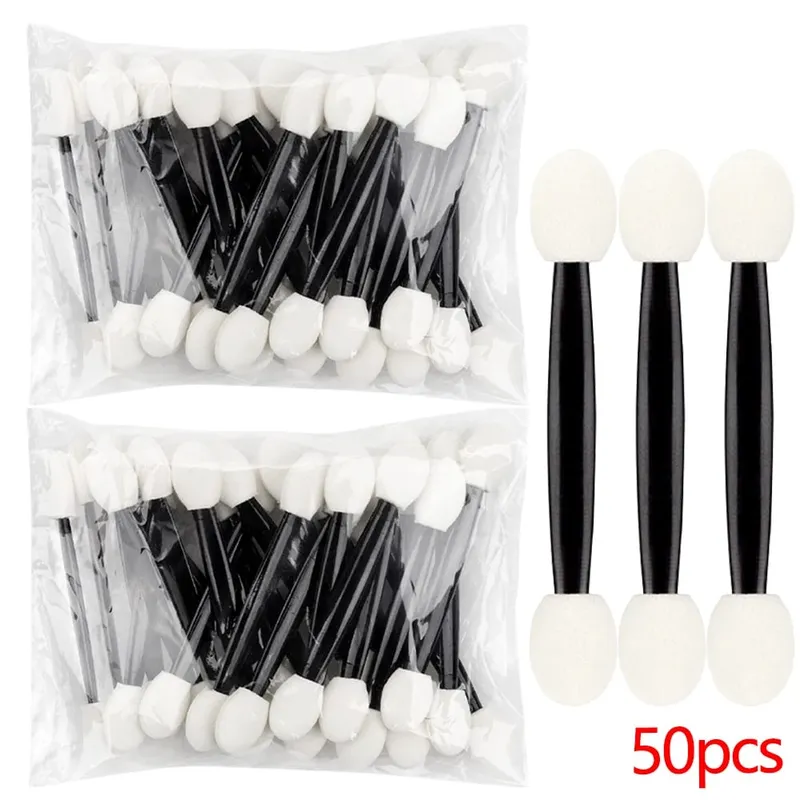 50/200pcs Eyeshadow Applicators Dual Sides Eye Shadow Brush Makeup Sponge Brushes For Girls Cosmetic Tool Beauty Applicators