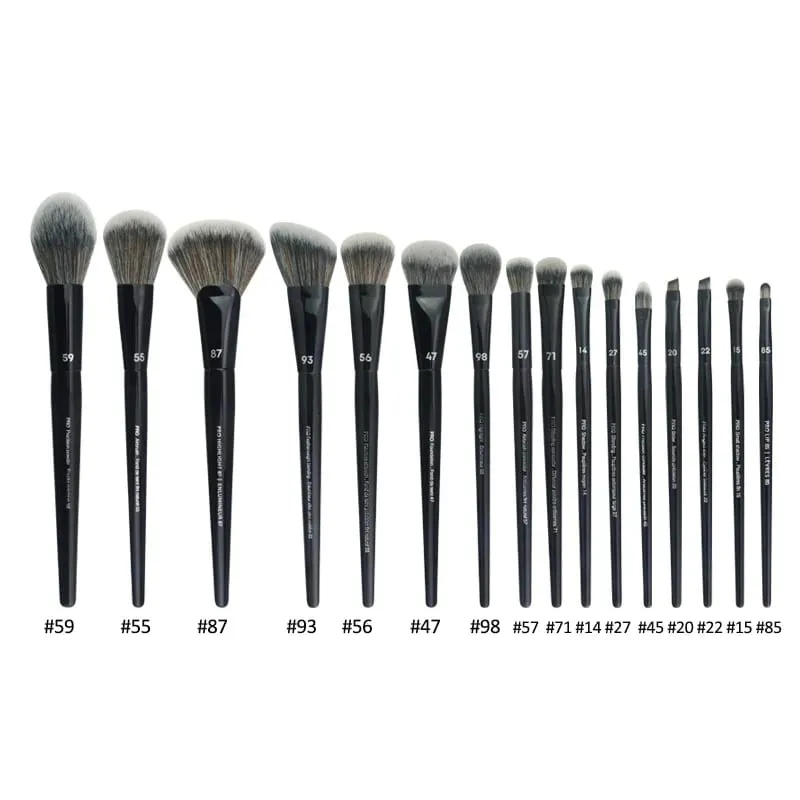 5/16/26pcs/set Black Powder Makeup Brushes Angled Sculpting Foundation Face essential cosmetic tools Eyeshadow Eye Make Up Brush — image 8