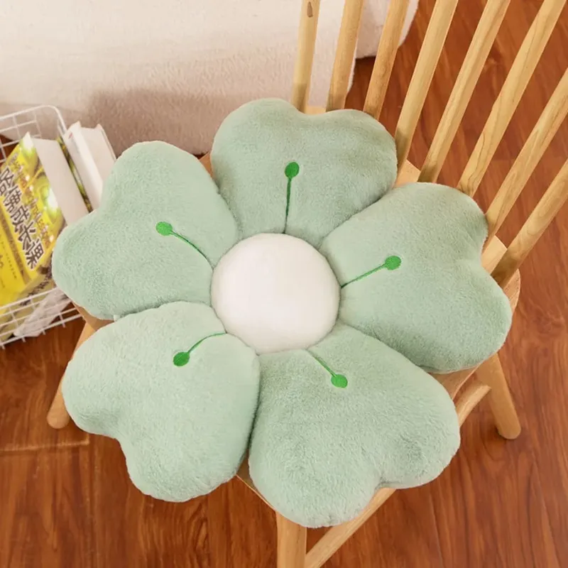 Fashion Flower-Shaped Plush Throw Pillow Cute Mattress Comfortable Sofa Decor Cushion Floor Cushion Plush Toy Chair Cushion Gift