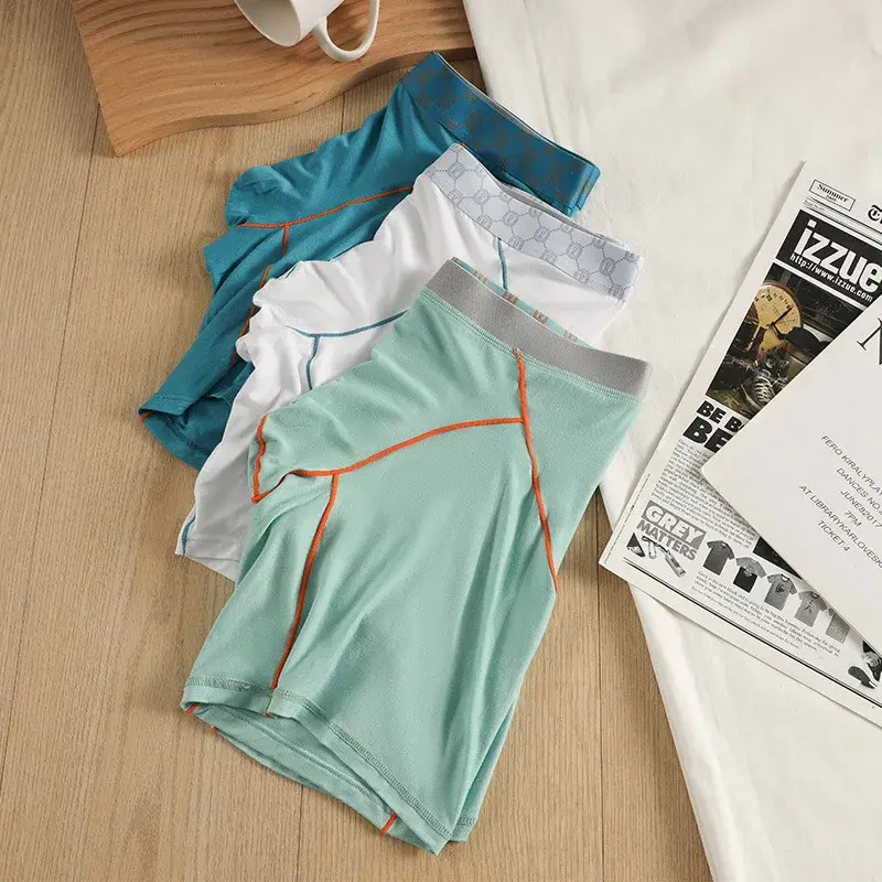 Nam Võ Sĩ Sợi Tre Quần Lót Người Quần Lót Homme Ropa Thoáng Khí U Lồi Túi Dài Quần Lót Plus Kích Thước Quần Lót Boxer M-XXL