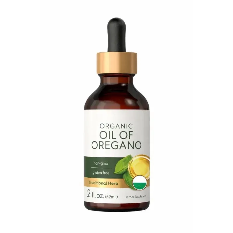 Huile d'origan biologique, gouttes liquides, supplément végétalien à base de plantes, santé, sans OGM, sans gluten, soutien nutritionnel quotidien, 60 ml par bouteille