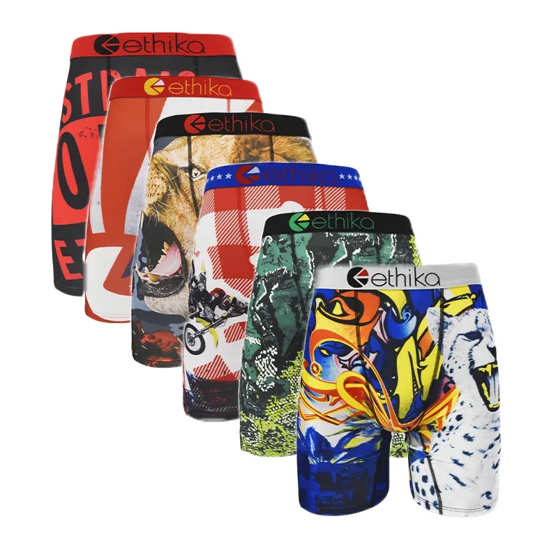 Soft Men's Boxer Shorts 6 Piece Comfortable Everyday Underwear Breathable Stretch Fit Polyester S-XXXL Lightweight — image 4