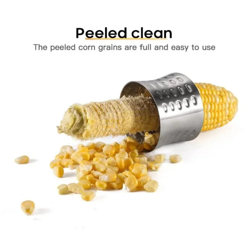 Corn Stripper Fruit Tools Stainless Steel Corn Cob Remover Cutter Shaver Fruit Vegetable Cooking Tools Kitchen Supplies 1Pc