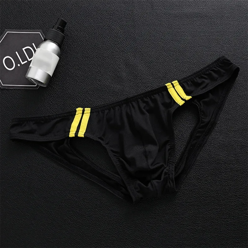 Open Butt Underwear Men's T-Back G-String Briefs Jockstrap Panties Breathable Tangas Thong Lingerie Erotic Underpants