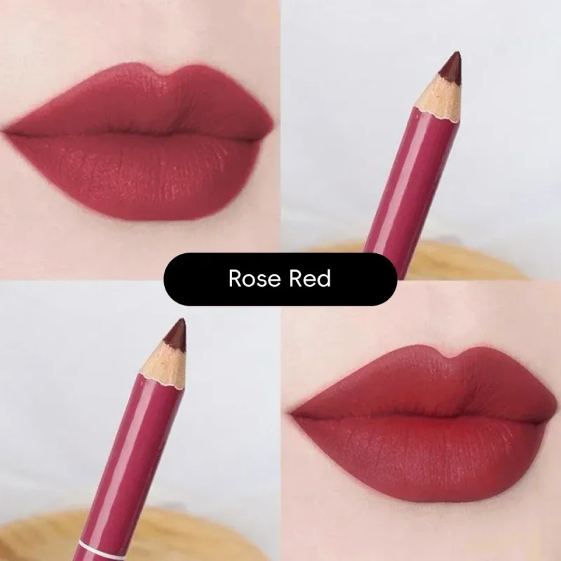 Waterproof Lip Liner Matte Nuede Red Long Lasting Makeup Pens Non-stick Cup Lipstick Women Party Makeup Lip Cosmetics