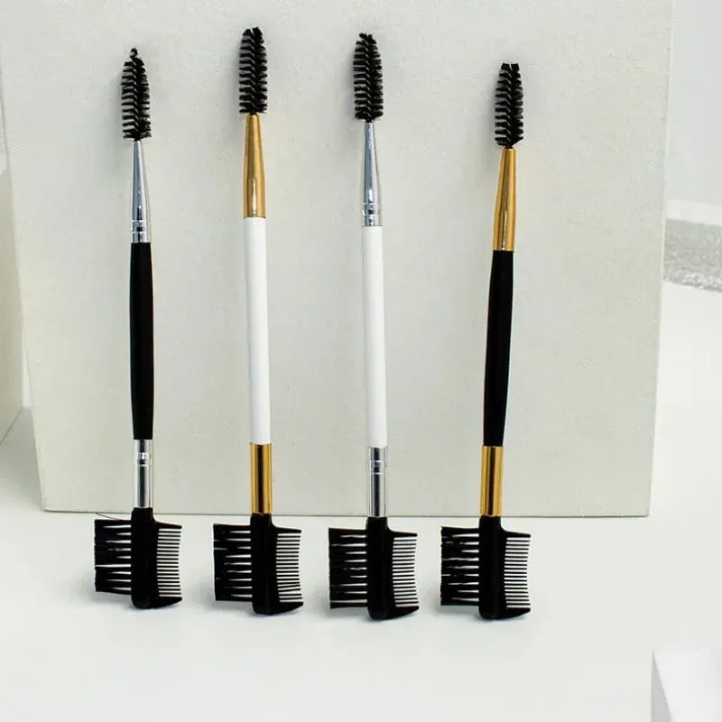 1PC Double Ended Eyebrow Comb Brush Beauty Makeup Brushes Eyelash Applicator Professional Make Up Tool — image 5