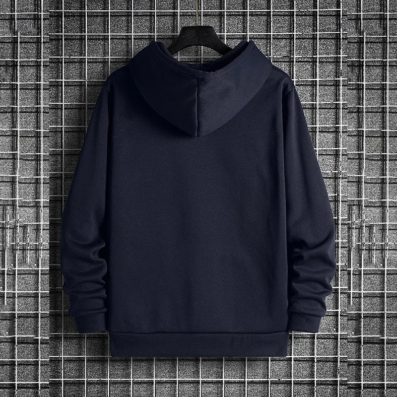Mens Urban Hoodie 2025 High Quality Solid Color Long Sleeve Sweatshirt Casual Sporty Hooded Outerwear Jesus Cross Print Pullover