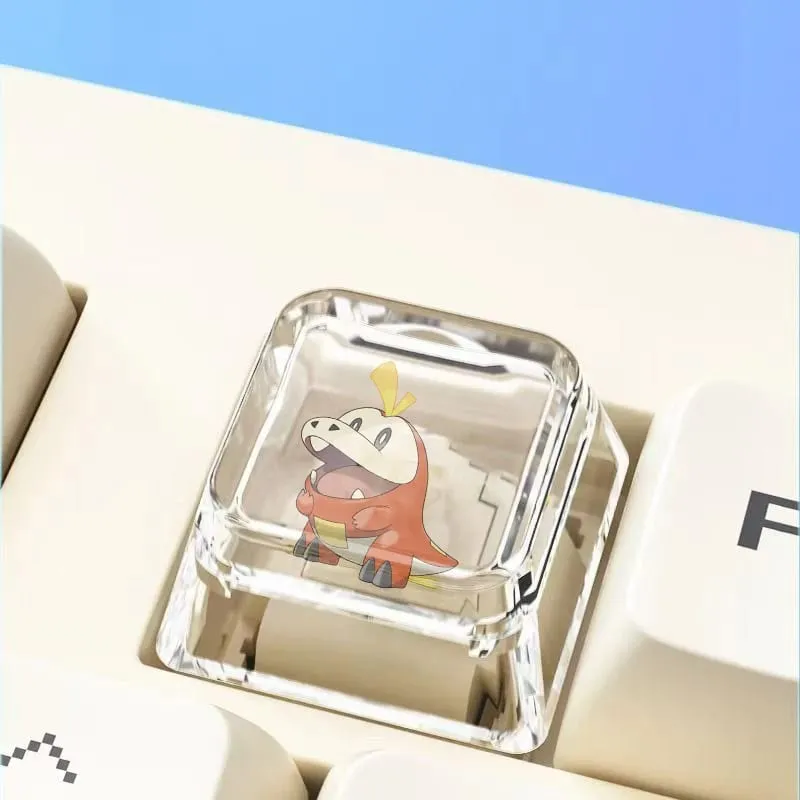 Cross mechanical keyboard personalized anime keycap single Charmeleon Blastoise Eevee transparent cartoon keycap — image 8
