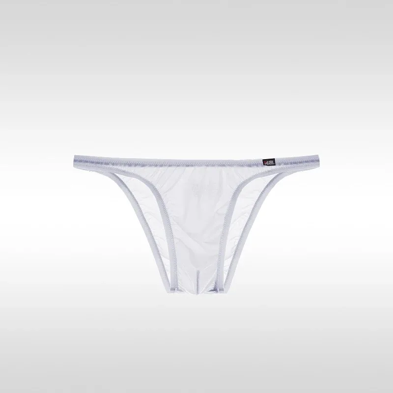 Men's Underwear Sexy Low-Waisted Ice Silk Ultra-Thin Silky Japanese Small Triangle Pants One-Piece