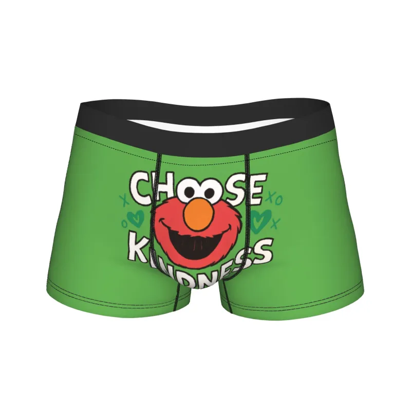 S-Sesames Streets Tango Elmo & Grover Pakaian Dalam Pria Celana Pendek Celana Lucu Boxershorts Bea Cukai Kualitas Kebesaran Celana Dalam