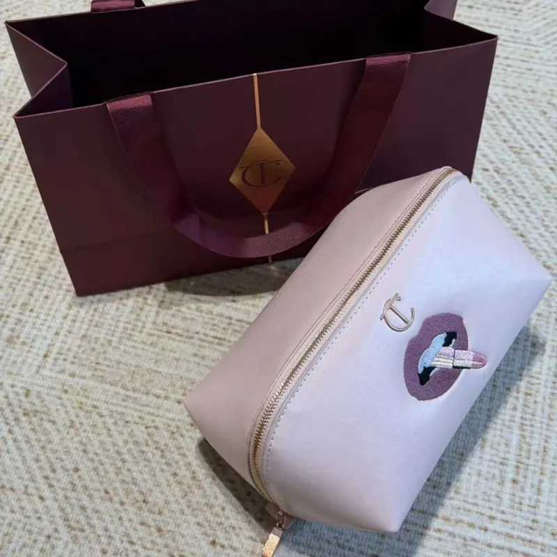 Charlotte Tilbury Matte Setting Pressed Powder 4 Colors Liquid Foundation Hollywood flawless filter CT Makeup Bag Gift Cosmetics