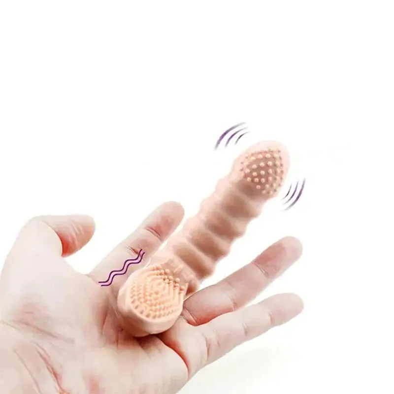 Erotic vibrating finger gloves g-spot stimulation high quality rechargeable finger vibrator couple flirting sex toys — image 6