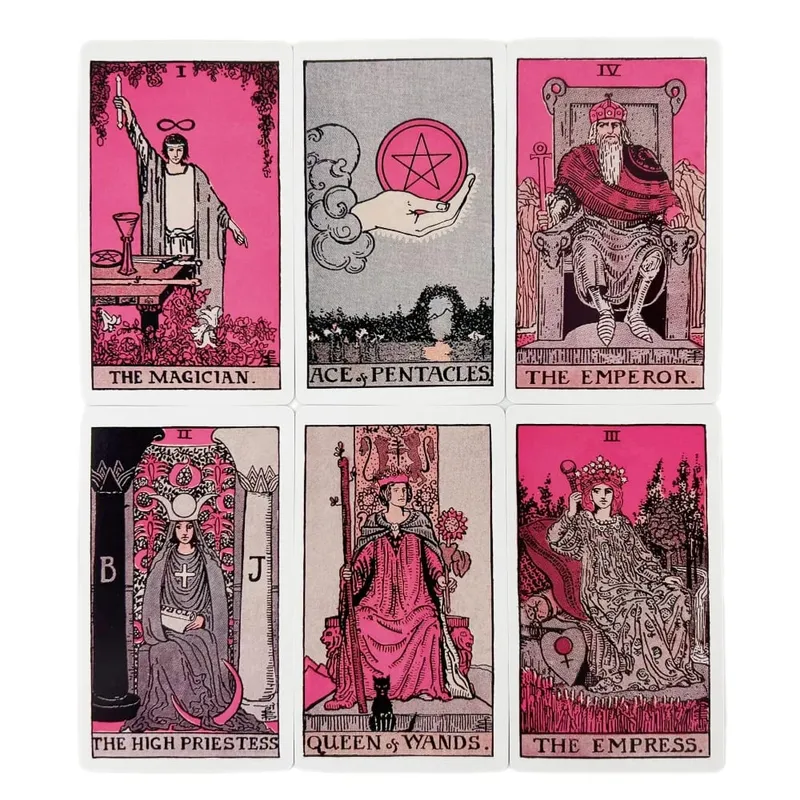 Rider 78pcs Tarot Cards Deck Set for Beginners，Prophecy Divination Deck Family Party Game Tarot Cards Deck
