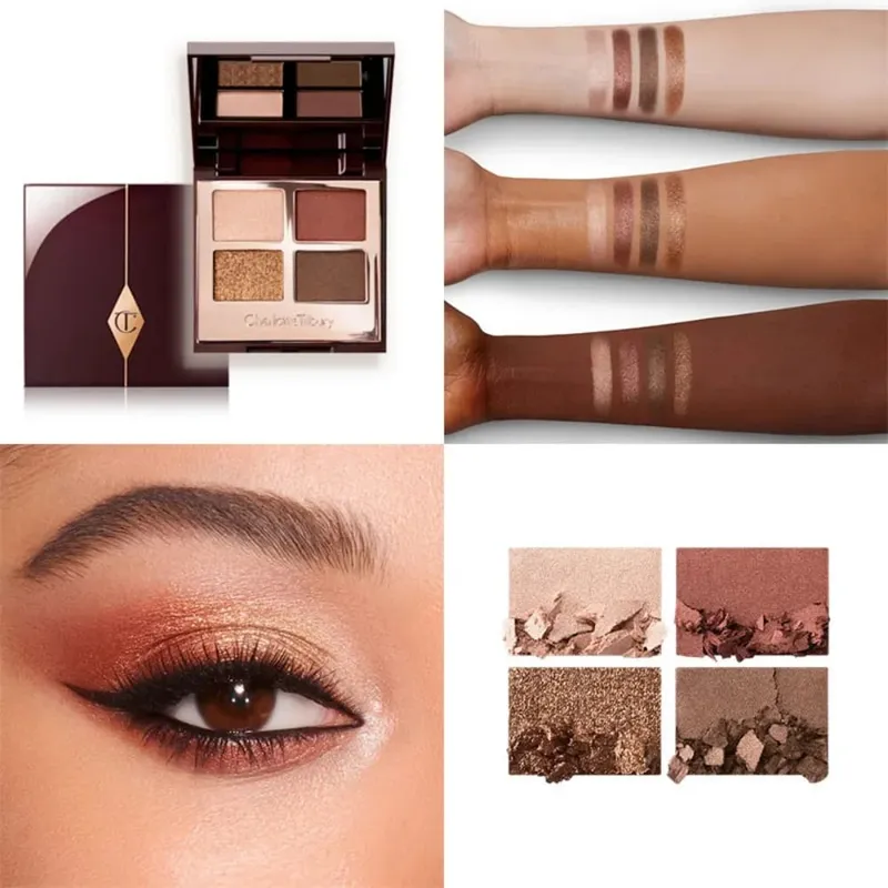 Charlotte Tilbury Hollywood Flawless Liquid Highlighter Hydrate la peau Palette de luxe Finitions métalliques chatoyantes satinées et mates