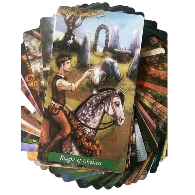 new Tarot deck oracles cards mysterious divination green witch tarot cards for women girls cards game board game — image 2