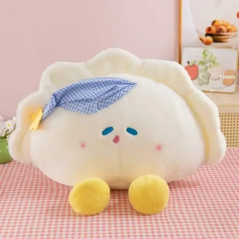 Hot Cute Dumpling Plys Dukke Blød udstoppet Pyntepude Yndig tegneseriepude Legetøj Til hjemmet Soveværelsesindretning Fødselsdagsgave
