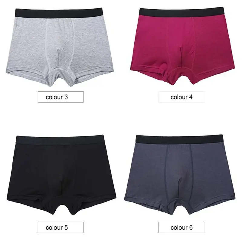 6pcs/Set Black Boxer Men Underwear Bamboo Men's Panties Shorts Breathable Underpants Man Comfortable Sexy Boxers & Briefs Men — image 15