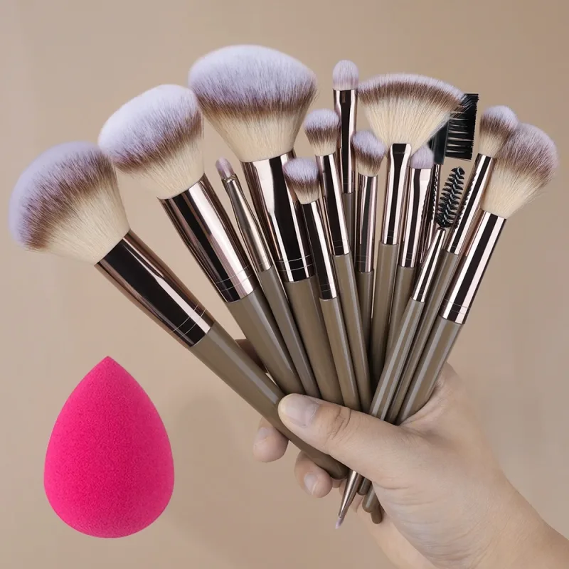 20Pcs Makeup Brushes Set Professional Super soft detail Blush highlighter Foundation Concealer Eyeshadow Brush Women Beauty Tool