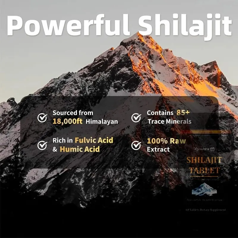 Male Enhancing Supplement With Shilajit Tablets Support for Sperm Quality Natural Muscle Builder Enlargement Pills Stamina Man