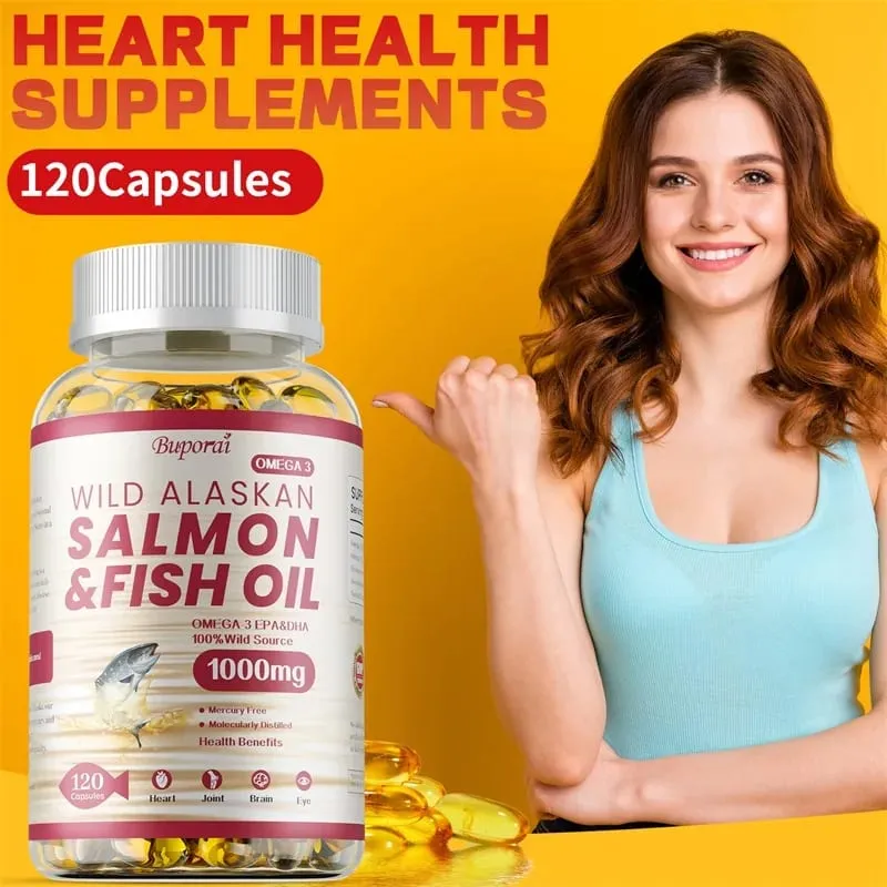 Salmon Fish Oil - Rich in EPA+DHA Supports Joint Brain and Eye Health Enhances Immune Function and Antioxidant — image 6