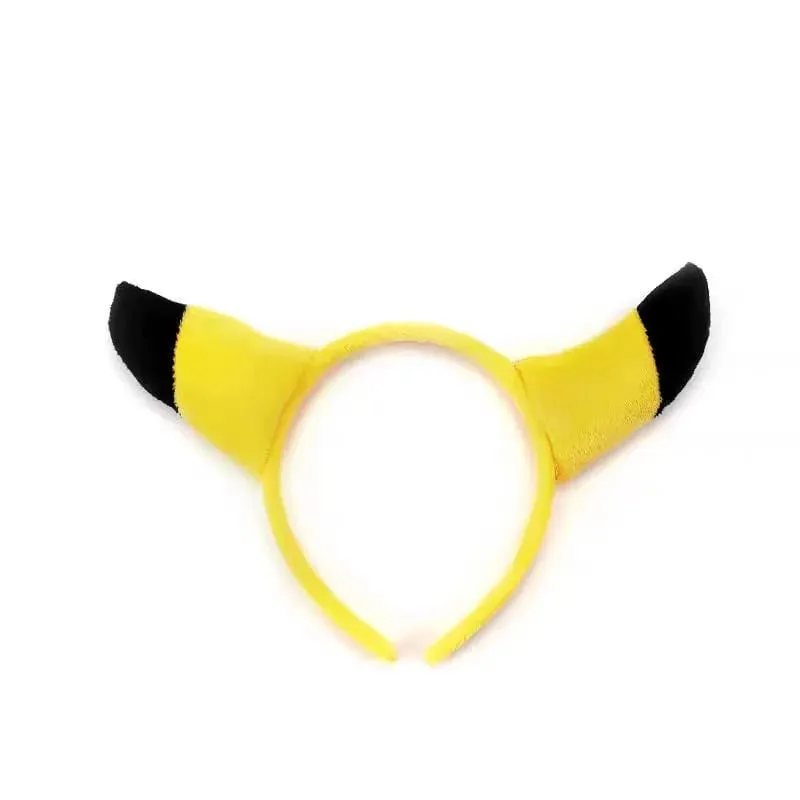 7styles Pikachu Cute Hair Accessories Pokemon Headband Plus Doll Headband Hair Rope Wristband Kawaii Children Toys Cosplay Gifts