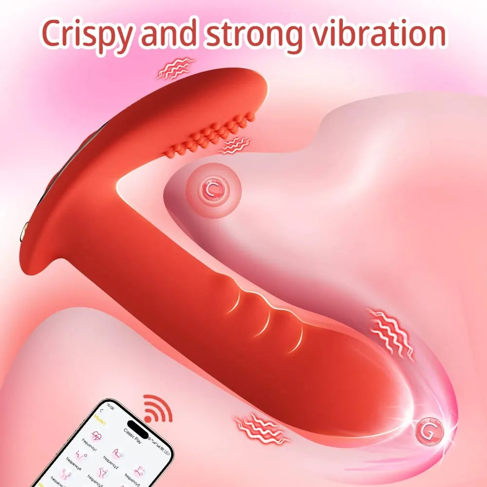 Vuxentillbehör APP Kontroll Dildo Vibrator Vagina Vibrator Kvinnlig Klitorisstimulator Onani Vuxen Sexleksak för Kvinna — image 4
