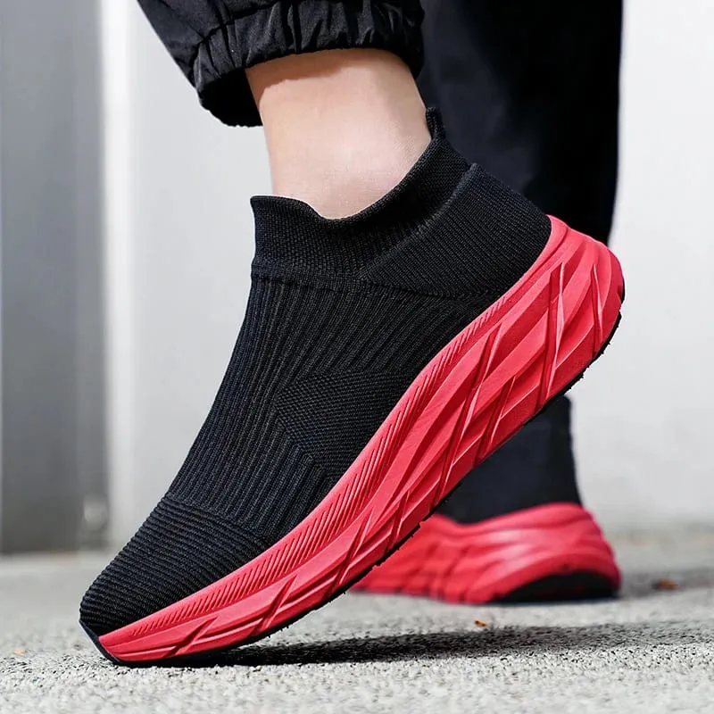 Men's Running Shoes Lightweight Breathable Mesh Elastic Comfortable Durable Fashion Casual Hot Selling Sports Sneakers