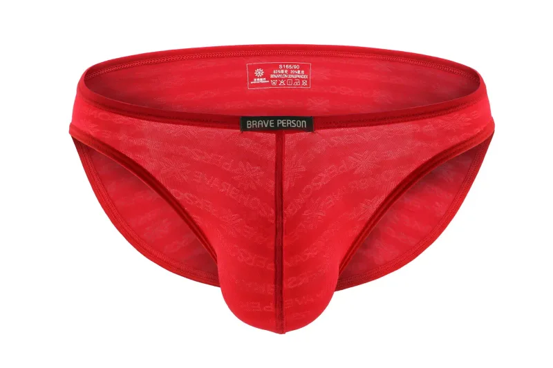 Brave Person New Men String Bikini Mens Briefs Transparent Comfortable Breathable Ropa Interior Hombre — image 35
