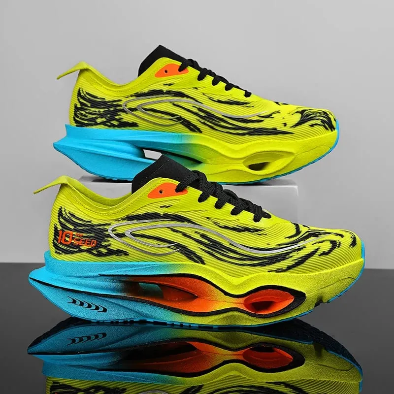 Comfortable Marathon Men Running Shoes Carbon Board Speciality Sports Breathable Lightweight Women's Athletic Sneakers Autumn