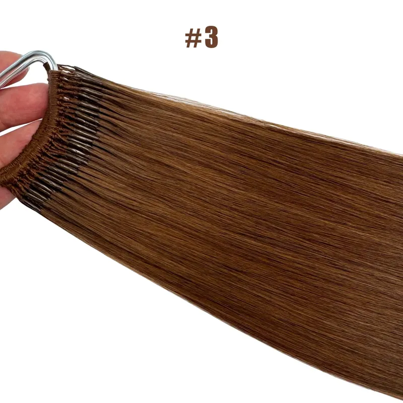 Straight Korea Popular Cotton String Twins Tip Hair Extensions Brazilian Remy Hair 0.5G/Pcs Keratin I-Tip Human Hair For Woman