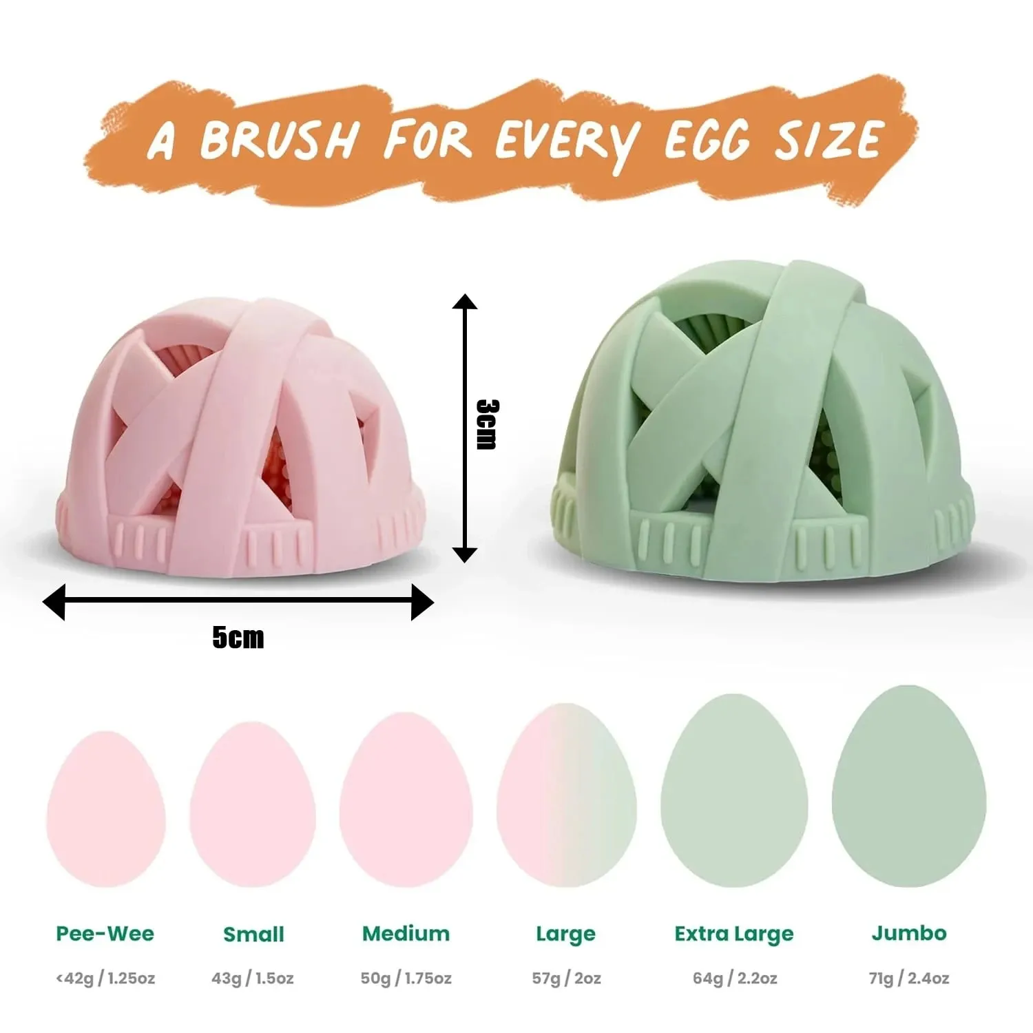 Silicone Egg Washing Brush Specialized Egg Cleaner Tool Flexible Food Grade Scrubber for Farm Fresh Eggs Kitchen Use