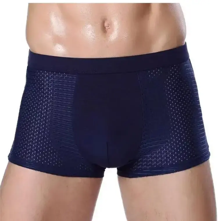 4Pcs Bamboo wear Bamboo Boxer Short Men Microfiber Boxer Briefs Underwear Compression Stretch