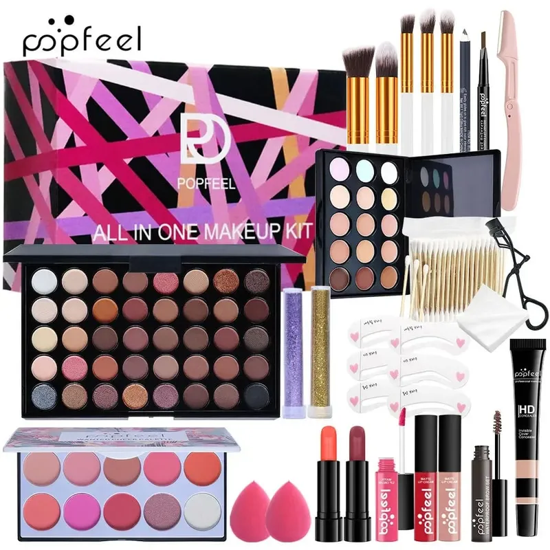 Professional Makeup Set Full Makeup Kit Eye Shadow Blush Foundation Face Powder Makeup Case Korean Cosmetic Christmas Gifts — image 5