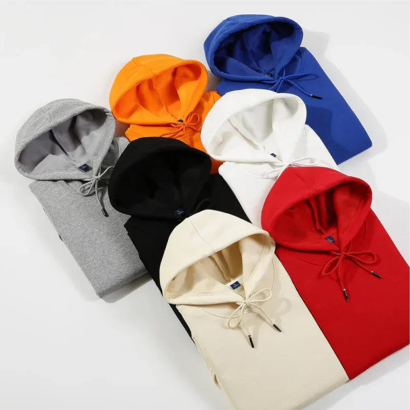 Cetakan Fesyen Hoodie Berkualiti Tinggi Logo Tersuai Kumpulan Peribadi Jenama Sulaman Lelaki dan Wanita Tebal 100 % Kapas Pullover Bulu