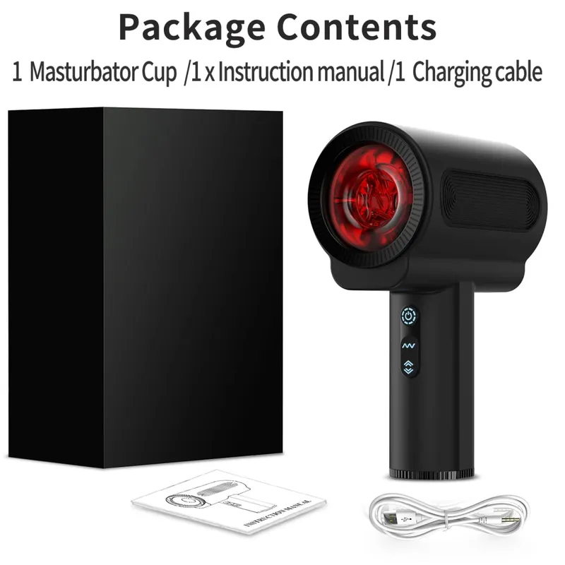 APP Control Automatic Male Masturbators Cup Penis Pump with 9 Sucking Vibrating Heating Blowjob Mens Sex Toy LCD Display for Men