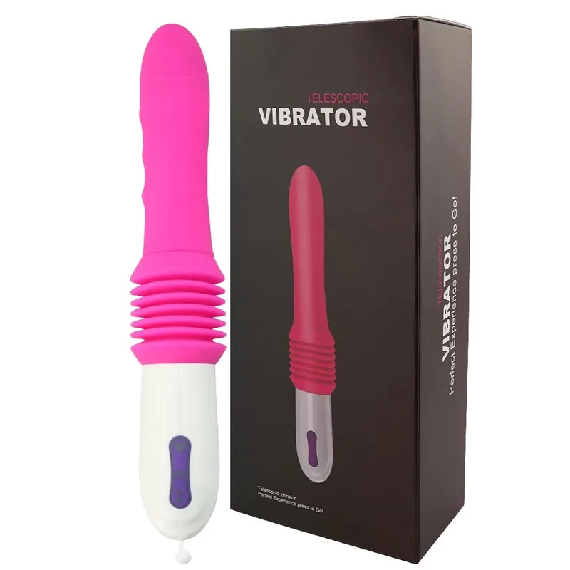 Wireless Remote Control Telescopic Cannon Machine Women's Pull-out Vibration Massage Orgasm Masturbation Device Adult Sex Toy