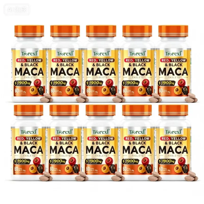 Male Performance Supplements – Support Resilience Physical Confidence & Endurance with Tri-Color Root Blend