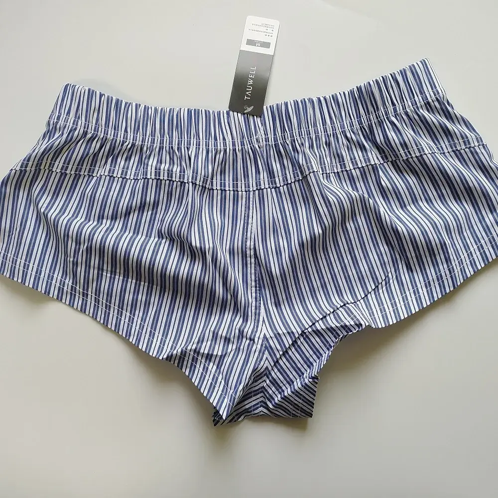Boxer classici a righe per intimo da uomo, comodo cotone traspirante