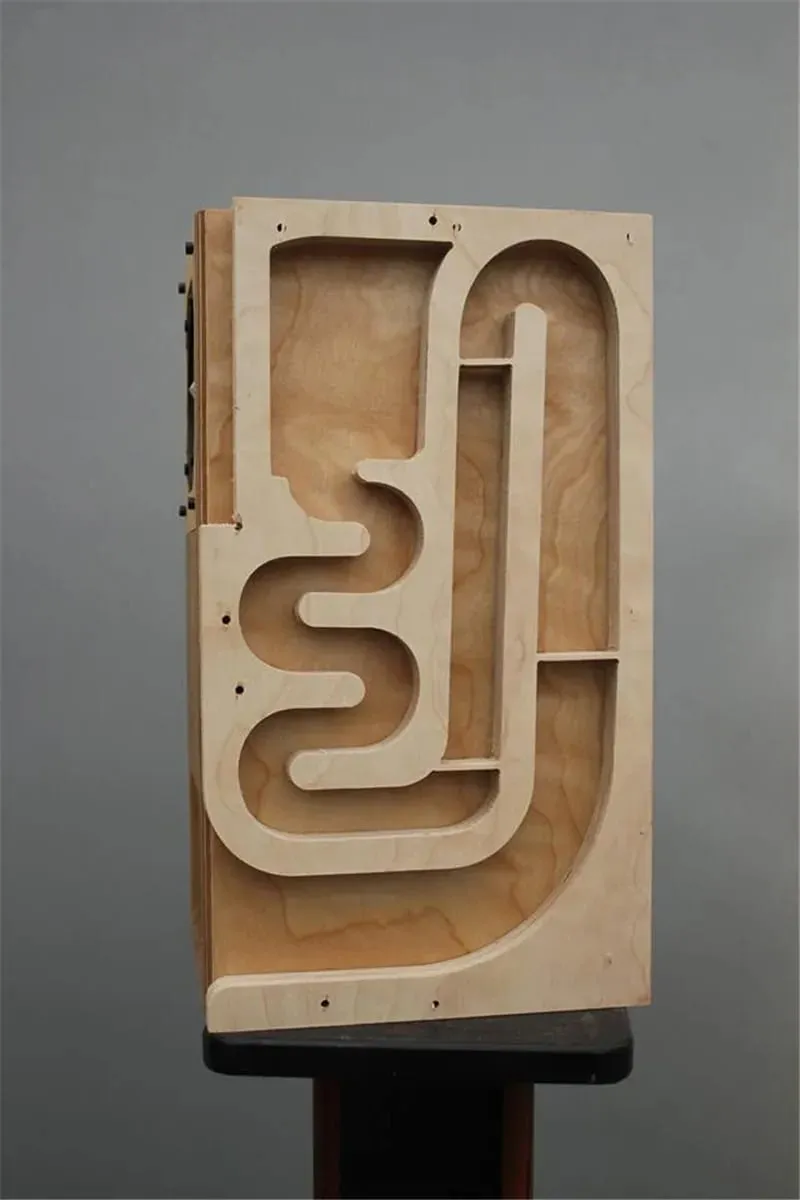 customized 3 inch/4 inch full frequency labyrinth speaker empty box box bluetooth bookshelf hifi bile machine Speaker shell