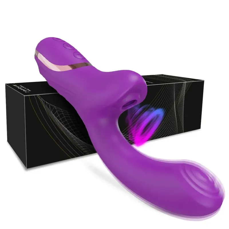 Pengisap Kelentit Faraj Penggetar untuk Wanita G-Spot Kelentit Puting Perangsang Melancap Wanita Barangan Dewasa Mainan Seks untuk Wanita 18+